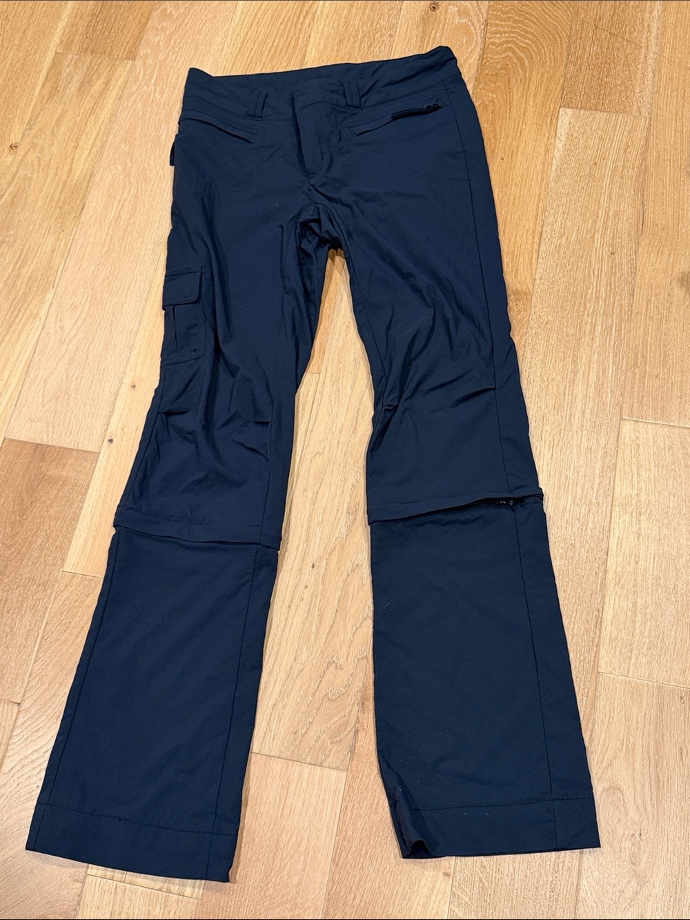 REI charcoal gray Convertible Hiking Zip-Off Pants women’s 4T